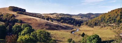 La vallée de la Dourbie, près de l'Espérou